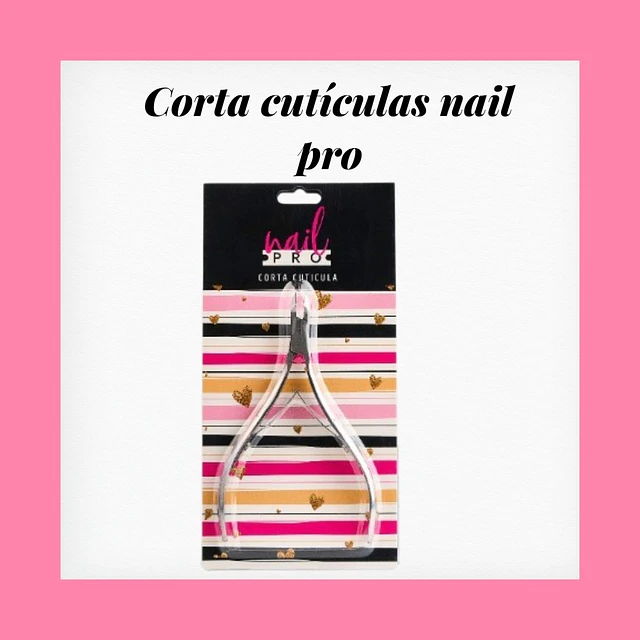 Corta cutículas plateado nail pro 