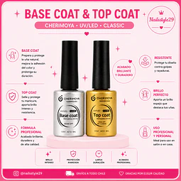 Pack top coat+ base coat Cherimoya 