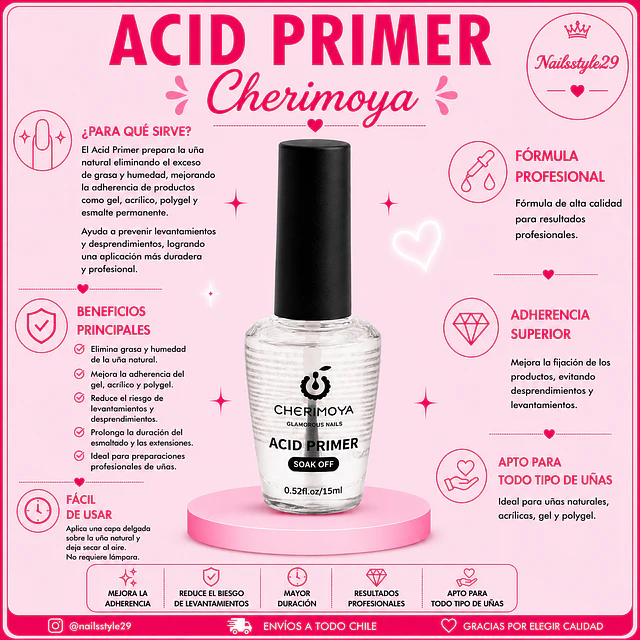 Primer con ácido Cherimoya 