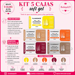 Kit 5 cajas soft gel