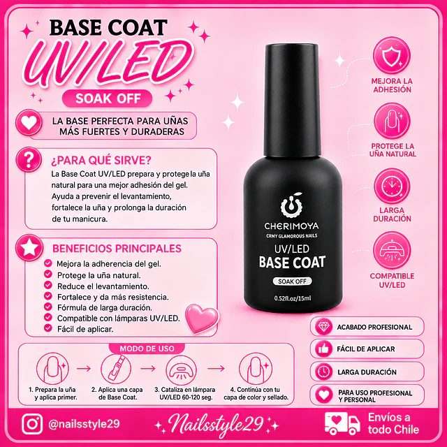Base coat con ácido 