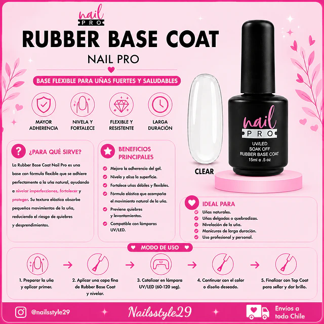Base rubber clear 
