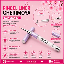 Pincel liner 3mm Cherimoya 