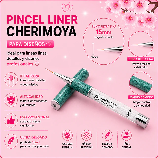 Liner 15mm cherimoya 