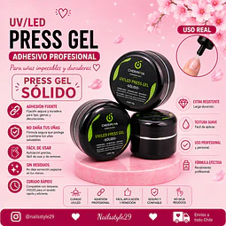 Press gel sólido en pote 