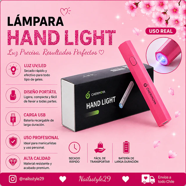 Lampara de uñas mini Cherimoya 