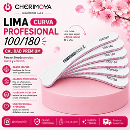 Set 10 limas curvas 100/180 Cherimoya 