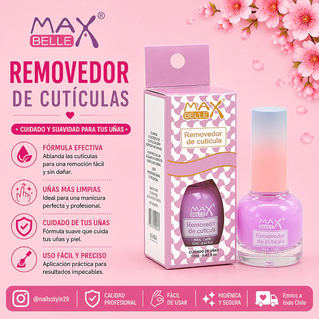 Removedor de cutículas Maxbelle