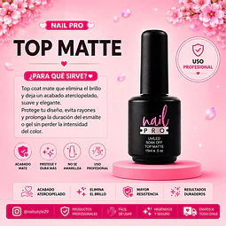 Top coat matte Nail pro 