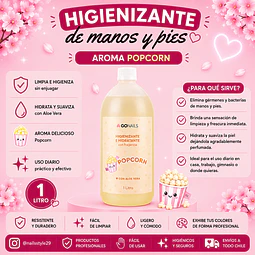 Higienizante e hidratante de manos y pies 1 litro Go nails