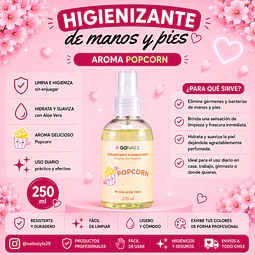 Higienizante e hidratante de manos y pies 250ml Go nails 