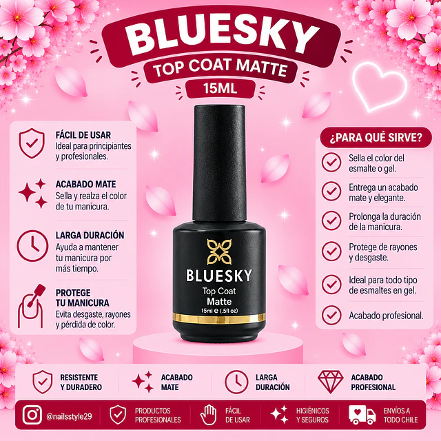 Top coat matte Bluesky 15ml
