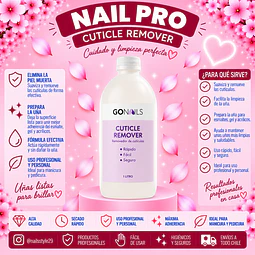 Removedor de cutículas 1 litro Go Nails