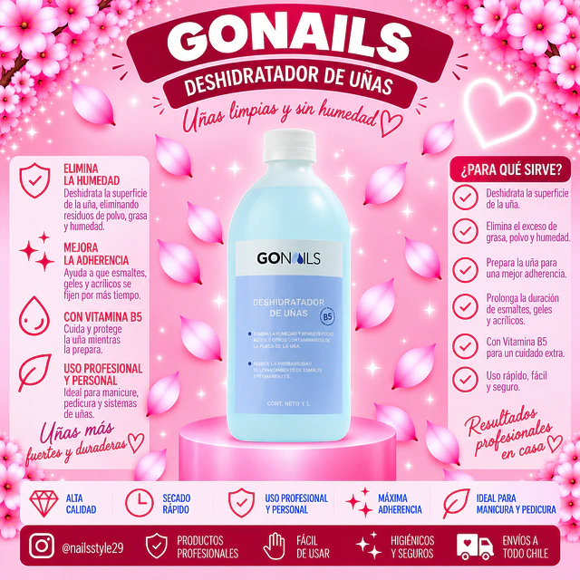 Deshidratador 1 litro Go Nails 