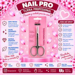 Tijera de cuticulas Nail pro
