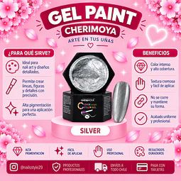 Gel paint silver Cherimoya 