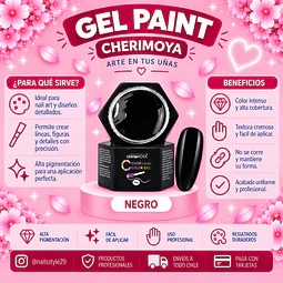 Gel paint negro cherimoya 