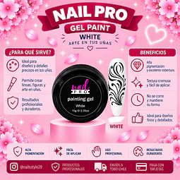 Gel paint blanco Nail pro
