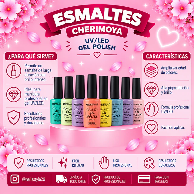 ´Promoción 6  esmaltes 8ml