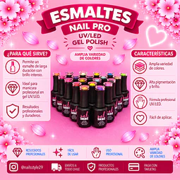 'Pack 6 esmaltes nail pro 15ml