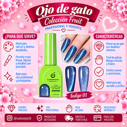 Ojo de gato Fruit, índigo 