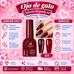 Ojo de gato Burgundy red, scarlet 