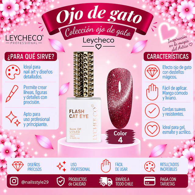Ojo de gato Leycheco 004, 10ml
