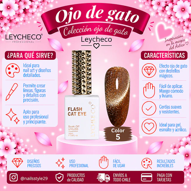 Ojo de gato Leycheco 005, 10ml