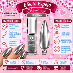 Efecto espejo formato esmalte, plateado 