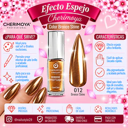 Efecto espejo formato esmaltes, bronce shine