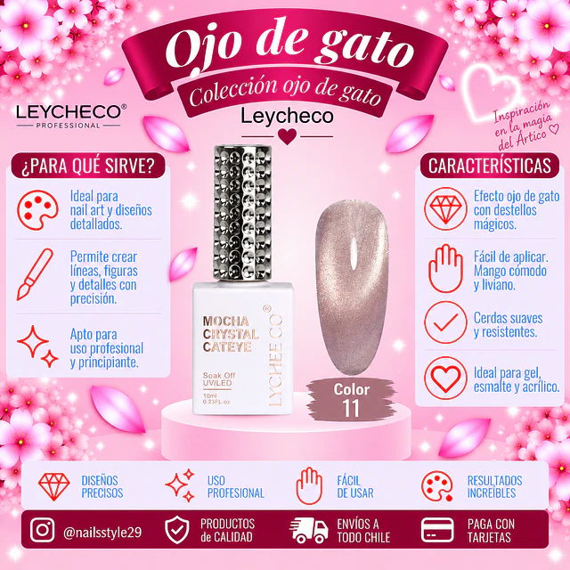 Ojo de gato Leycheco 011, 10ml