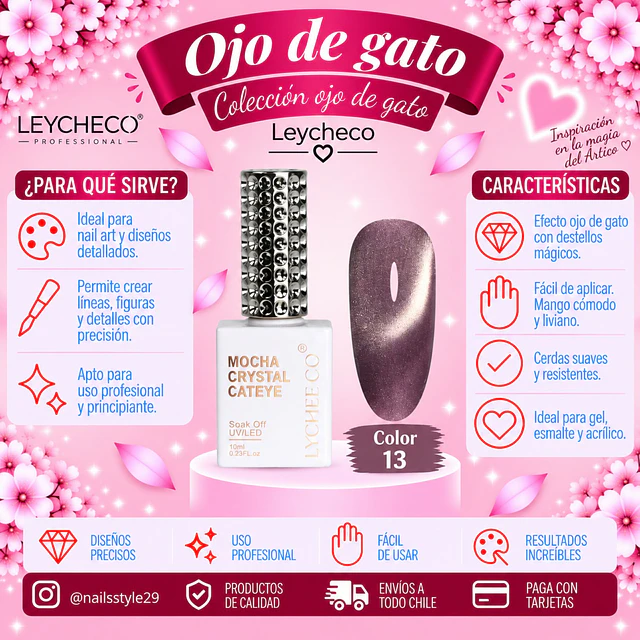 Ojo de gato Leycheco 013, 10ml