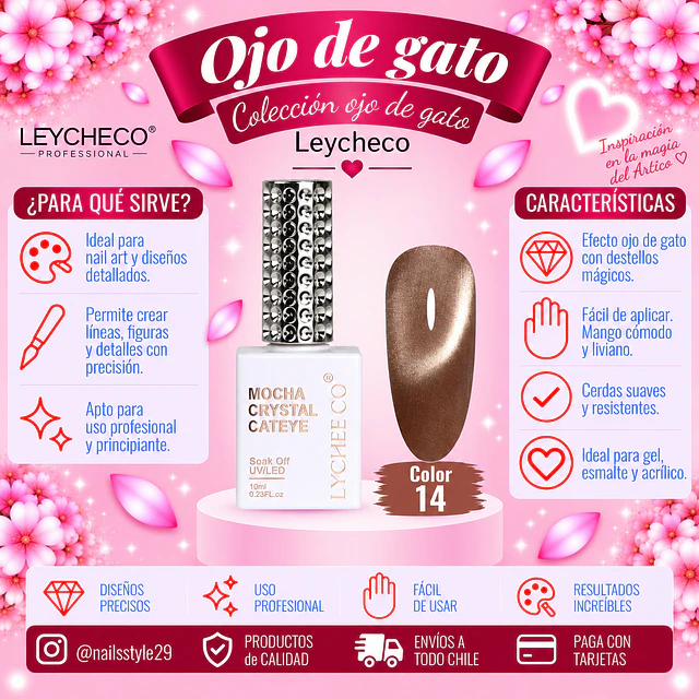 Ojo de gato Leycheco 014, 10ml