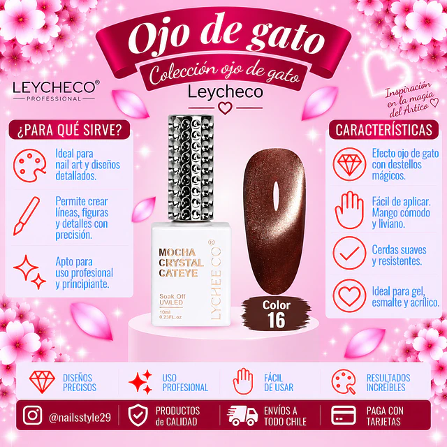 Ojo de gato Leycheco 016, 10ml
