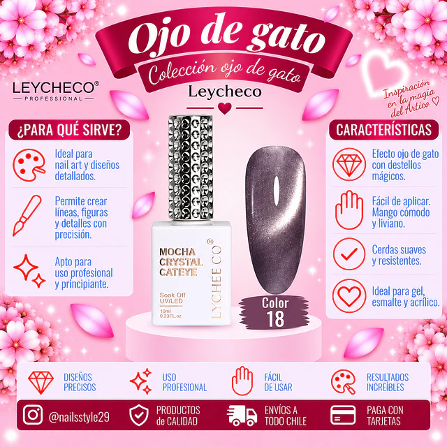 Ojo de gato Leycheco 018, 10ml
