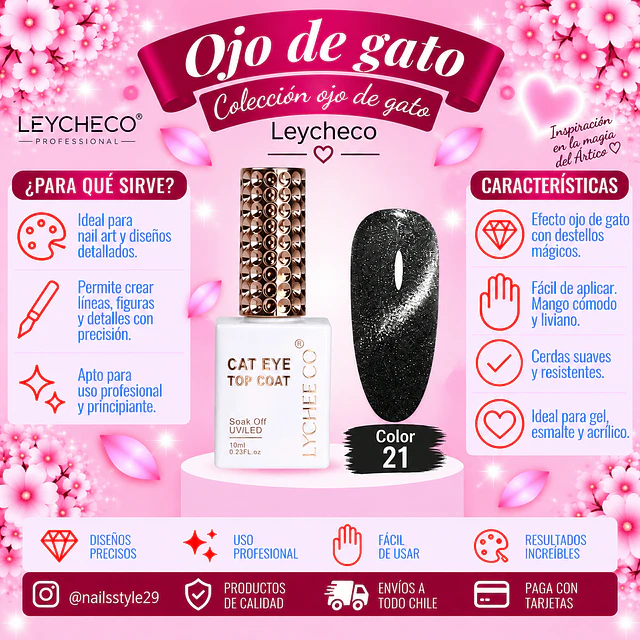 Ojo de gato Leycheco 021, 10ml