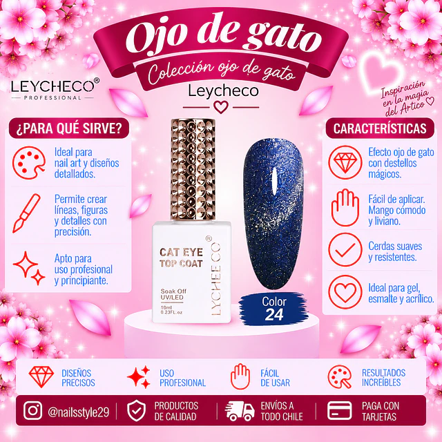 Ojo de gato Leycheco 024, 10ml