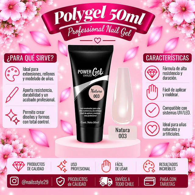 Polygel Cherimoya 50ml, Natura 