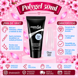 Polygel Cherimoya 50ml, Clear 