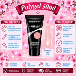 Polygel Cherimoya 50ml,  French pink