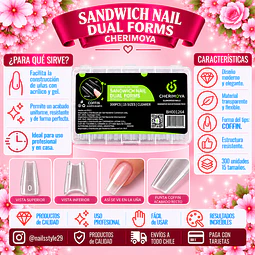 Moldes dual forms Sandwich Coffin, 300 unidades 