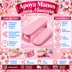 Apoyamanos para manicure 