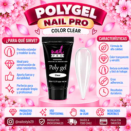 Polygel clear Nail pro