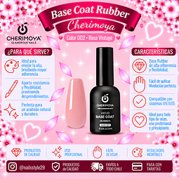 Base rubber Rosa vintage Cherimoya 