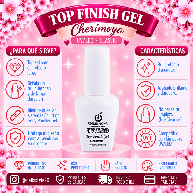 Top coat Finish gel Cherimoya 