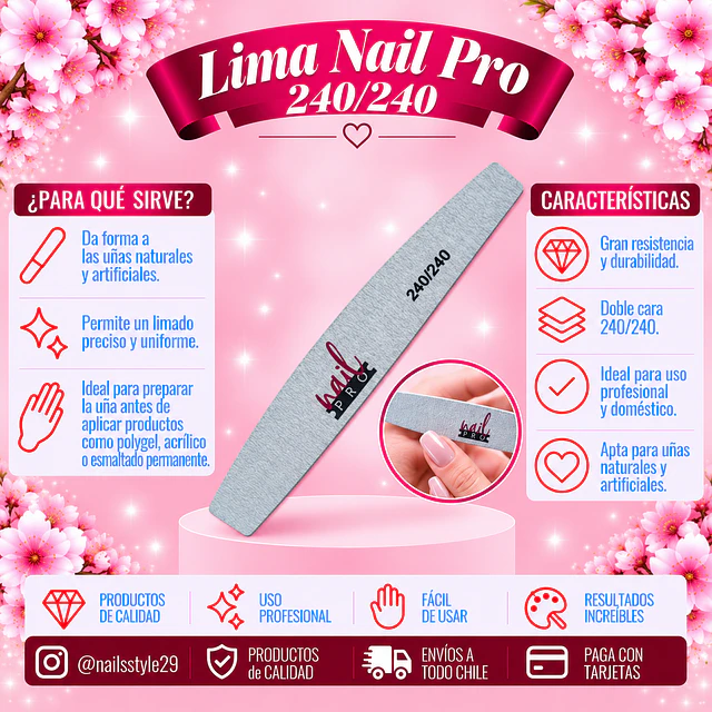 Lima Nail pro gramaje 240/240