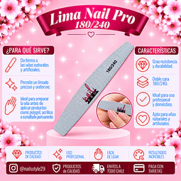 Lima Nail pro gramaje 180/240