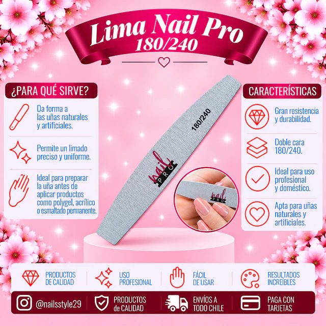 Lima Nail pro gramaje 180/240