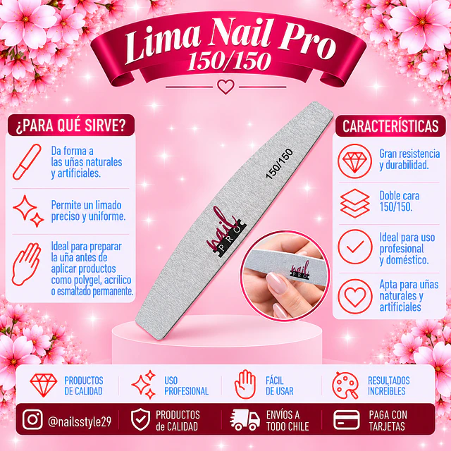 Lima Nail pro gramaje 150/150