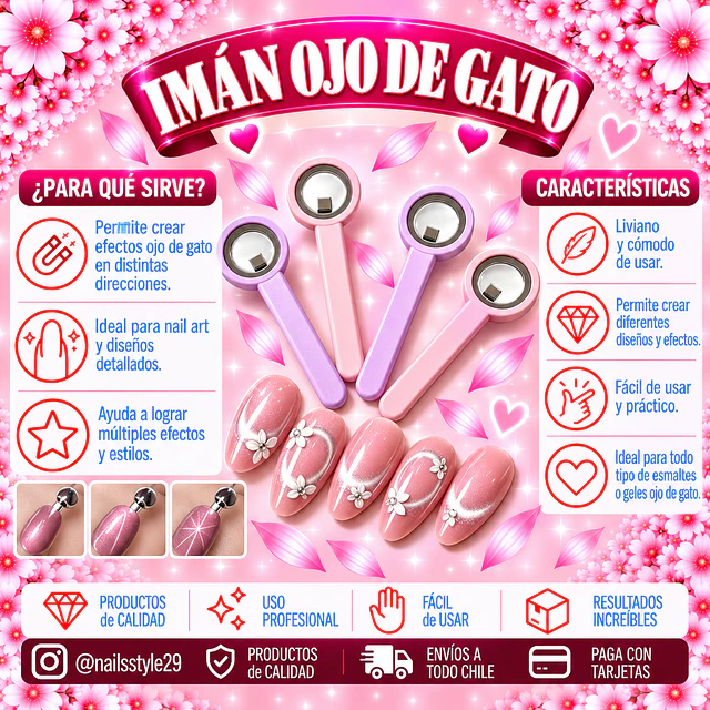 Imán ojo de gato 